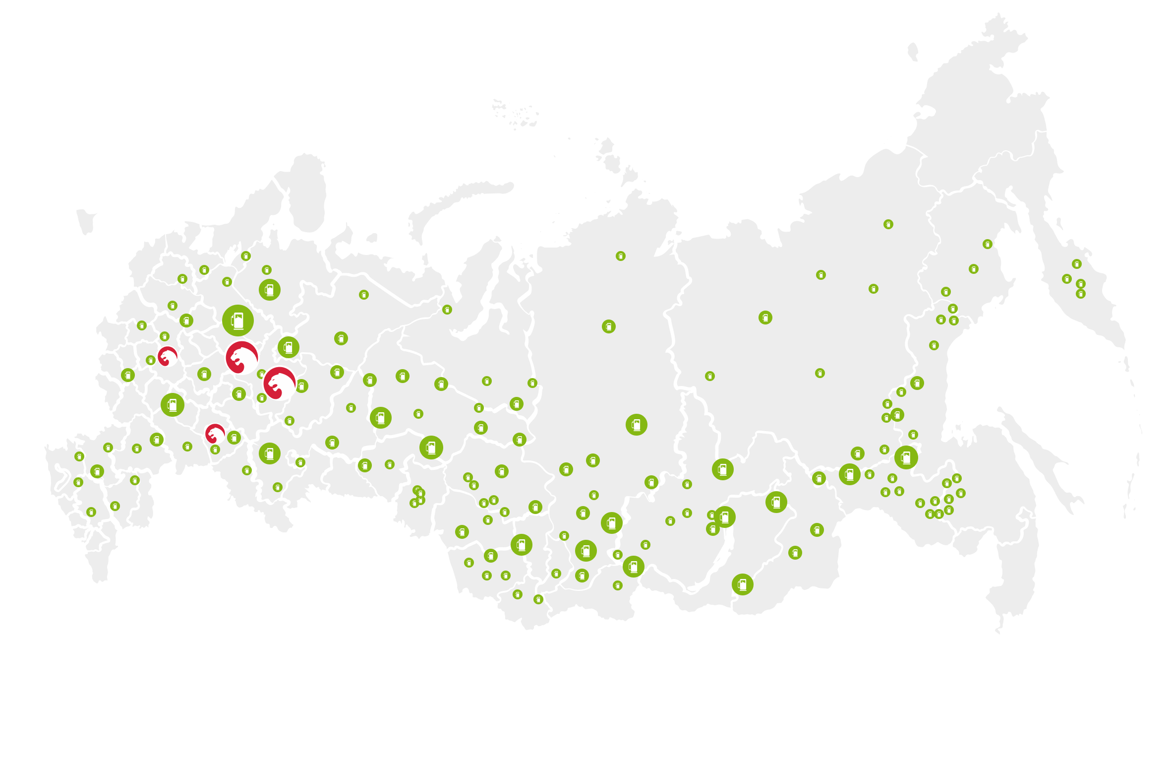 Карта заправок ирбис